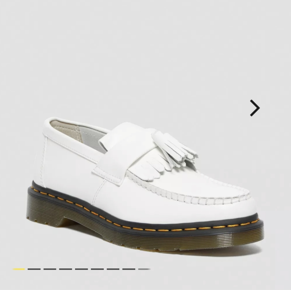 NiB Dr Martens Adrian Tassel Loafer in wbite